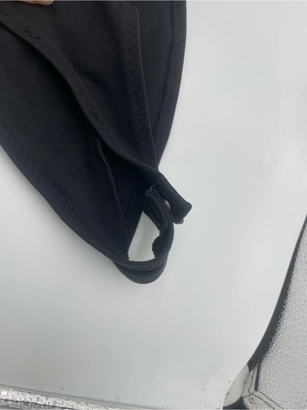 Nike Black One-Piece Bodysuit with White Swoosh
